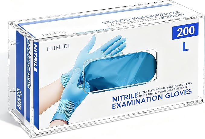 HIIMIEI Glove Holder for Wall Mount: Magnetic Gloves Box Holder, Acrylic by HIIMIEI