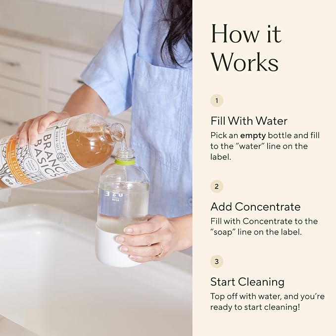 Branch Basics Cleaning Essentials Kit in Glass: All Purpose Cleaner and - Image 4