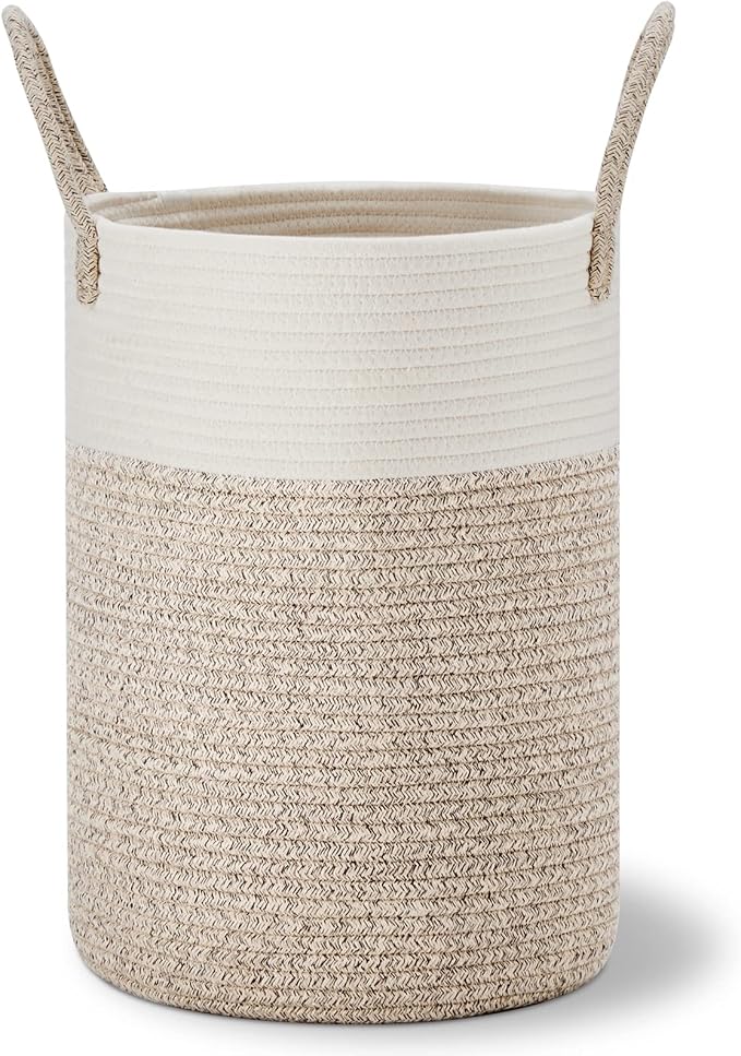 VIPOSCO Tall Laundry Hamper, Woven Rope Storage Basket - Image 8