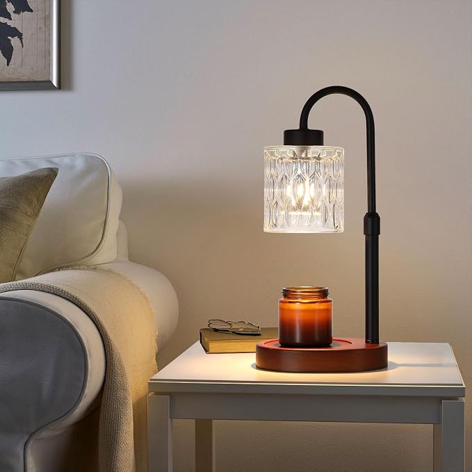 Black Candle Warmer Lamp with Dimmer and Timer, Home Decor Lamp - Image 8