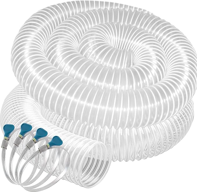 PVC Dust Collection Hose 4" x 20', Puncture Resistant Clear PVC Dust Collection - Image 9