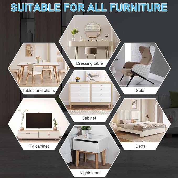New Upgrade Furniture Movers Sliders, 8+8 Pack 5.8 * 4.3" Multi-Surface - Image 8