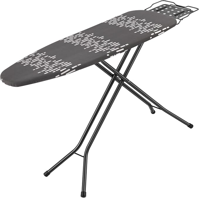 Deluxe Ironing Board with Heat Resistant Cover and Thicken Felt Pad, Safety by Jakeefud
