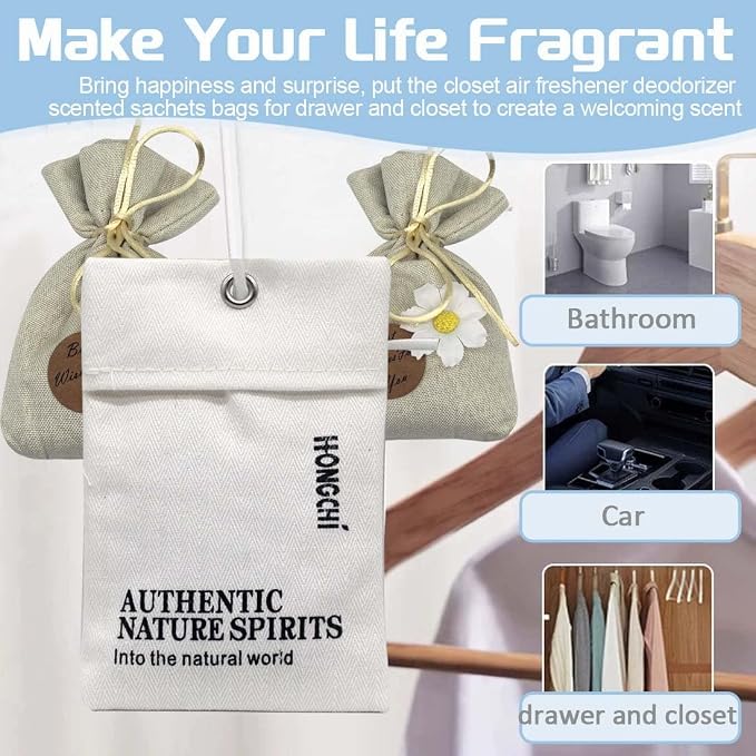 6-Pack Fresh Scented Sachet Packet, Air Freshener Bags - Image 3