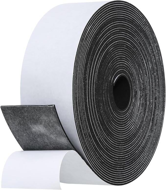 Weather Stripping Door Seal Strip- 2 Inch X 1/16 Inch X 32Feet, Strong Adhesive by Amzjjle