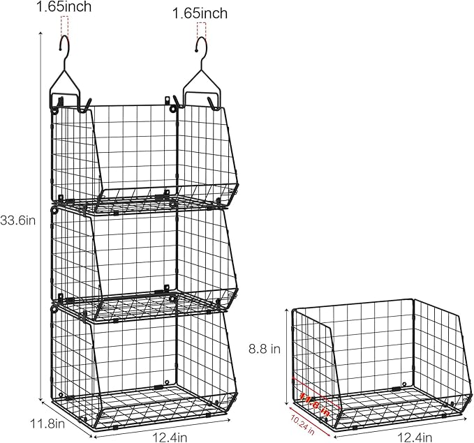 X-cosrack 3-Tier Hanging Storage Organizer - Image 3