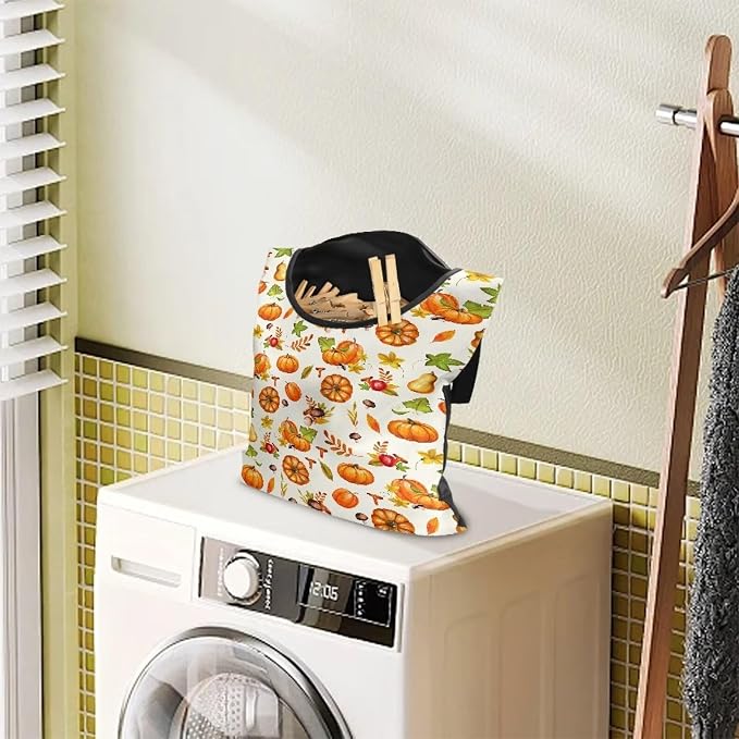 Pumpkin Print Clothespin Bag - Image 3