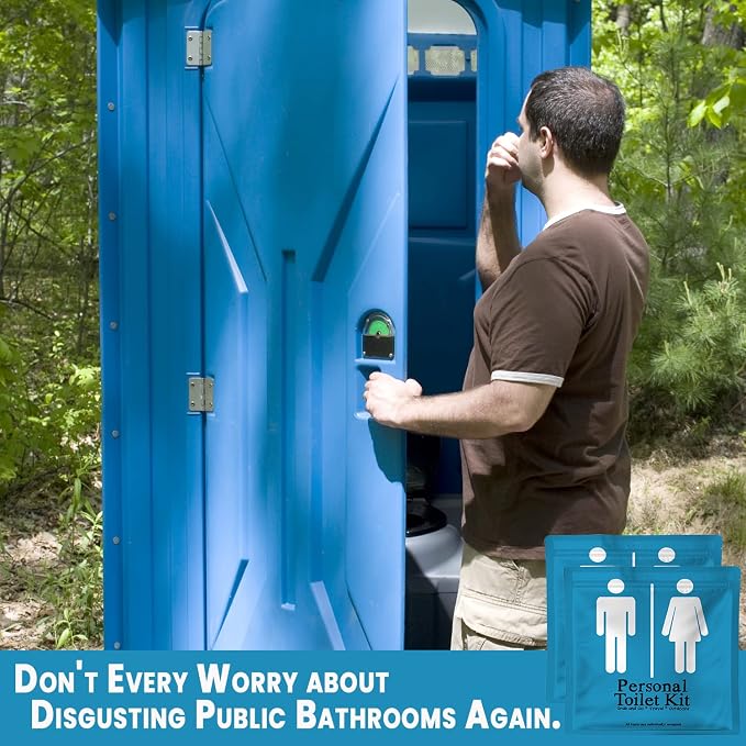 Personal Toilet Kit To Go – 10 Pack | Disposable Public Restroom Kit | - Image 5
