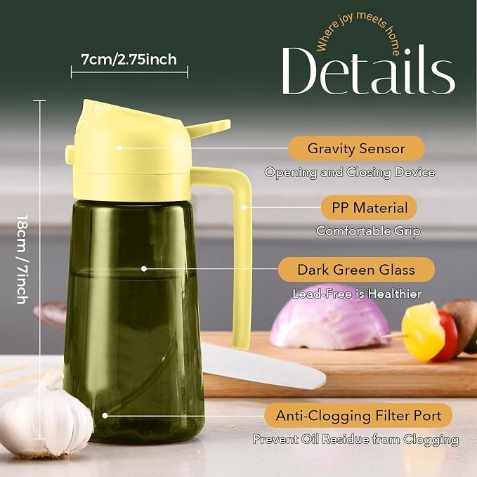YARRAMATE 16oz/470ml Light-Blocking Dark Oil Sprayer - Image 8