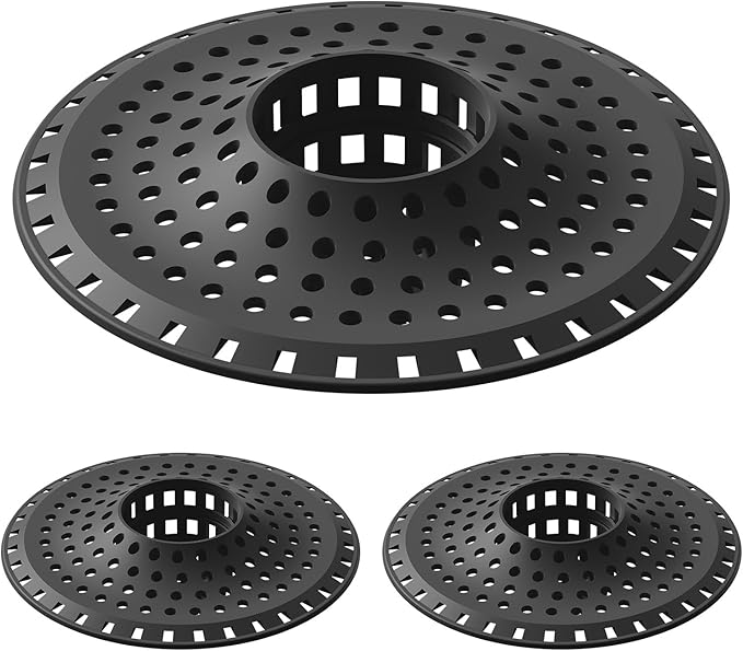 Shower Hair Drain Catcher, Silicone Bathtub Drain Hair Catcher Strainer by SayGoodbyetoHairClogging