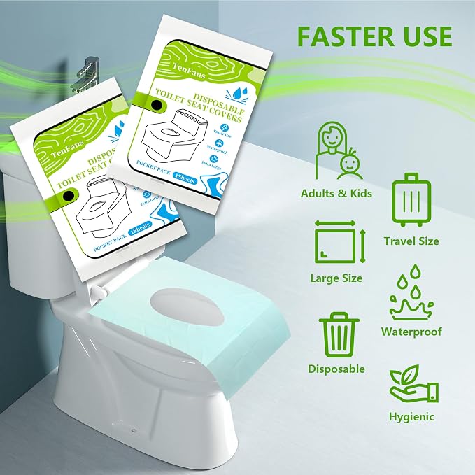 TenFans Toilet Seat Covers Disposable - Image 2