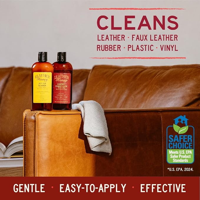 Leather Honey Leather Cleaner: Non-Toxic Leather Care Made in the USA Since - Image 3
