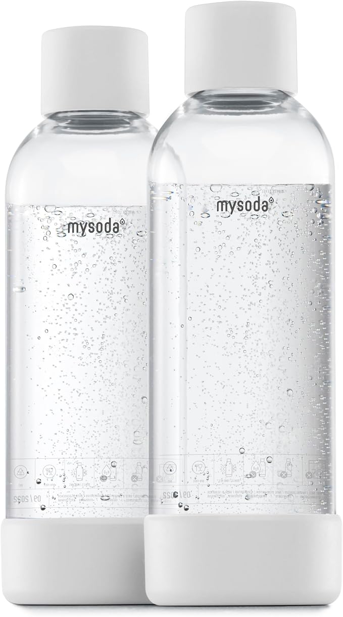 Mysoda Carbonating Bottles 2Pck 1L by Mysoda