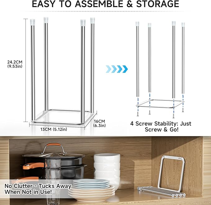 Water Bottle Drying Rack Reusable Bottle Rack Dryer Kitchen Stand Holder - Image 4