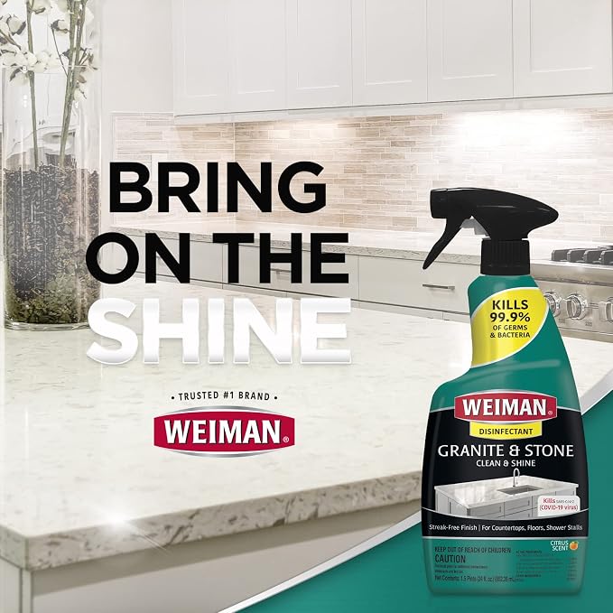 Weiman Disinfectant Granite Daily Clean & Shine Safely Clean Disinfect and - Image 6