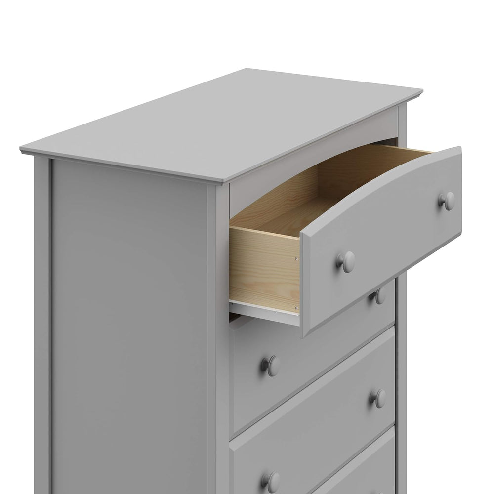 Storkcraft Kenton 5 Drawer Dresser, Pebble Gray