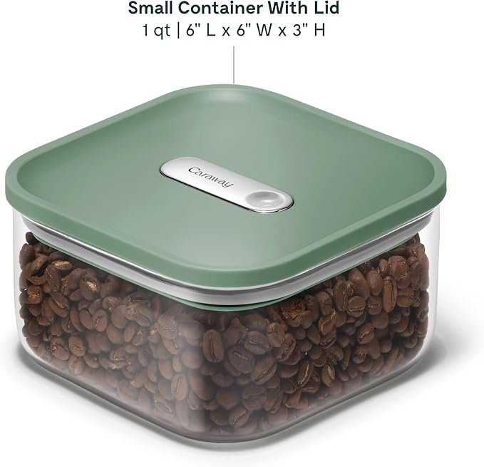 Caraway 1qt Glass Airtight Food Storage Container - Image 3