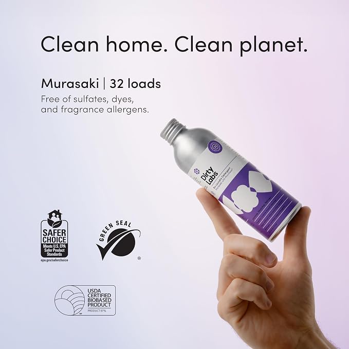 Dirty Labs | Murasaki Scent | Bio Enzyme Liquid Laundry Detergent | 32 Loads | - Image 3
