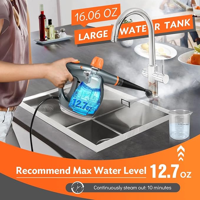 1250W Powerful Handheld Steam Cleaner - Image 3