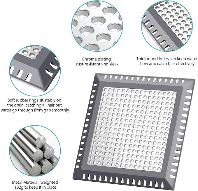 Hair Catcher/Drain Strainer/Shower Drain Cover - Image 3