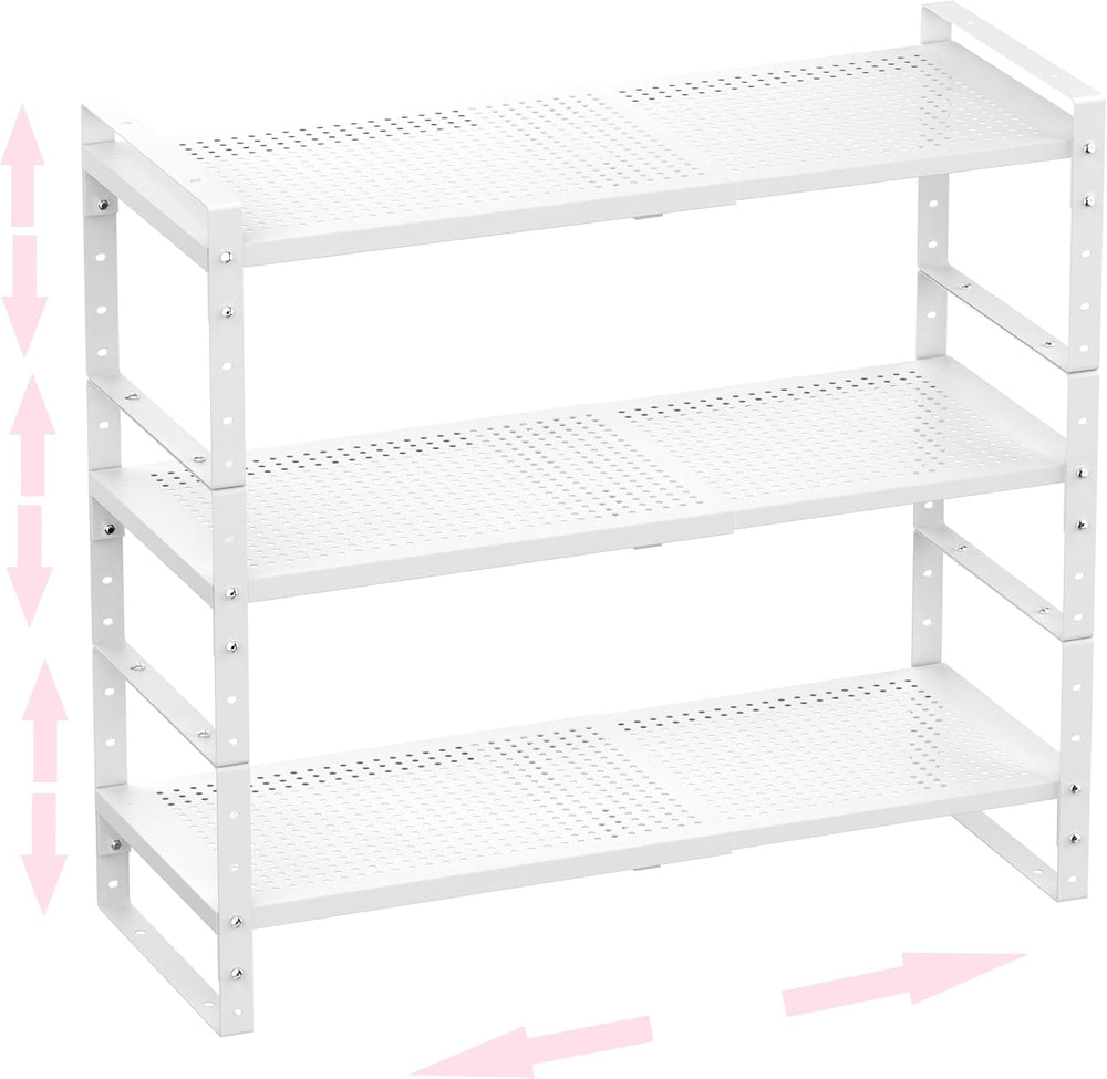 Multi-Functional Metal Shoe Rack, Space-Saving, Perfect for Entryway, Closet,...