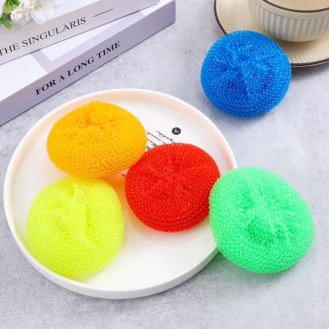5Pcs Plastic Dish Scrubbers for Dishes - Image 4