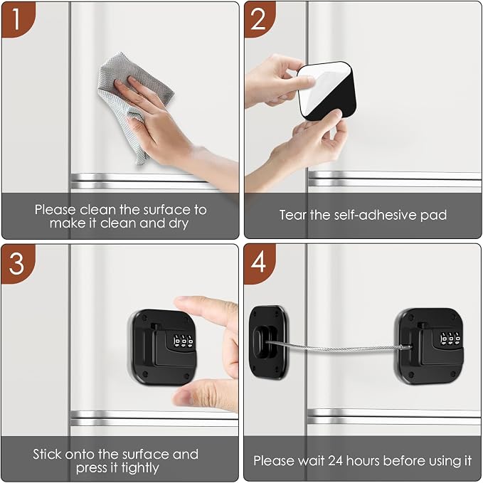Refrigerator Lock, Combination Lock - Image 5