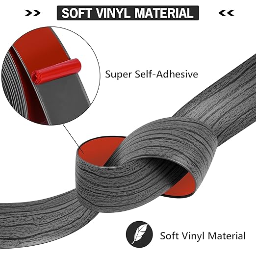 16.4Ft Floor Transition Strip Self Adhesive Vinyl Cover Floor Strip Flat - Image 3