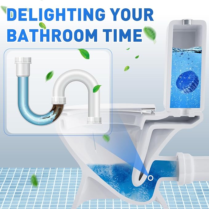 Qualirey 100 Pack Automatic Toilet Cleaner Tablets Toilet Bowl Long Lasting - Image 4
