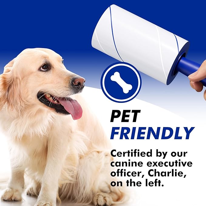 Lint Rollers for Pet Hair Extra Sticky, 400 Sheets Mega Value Set, Portable Pet - Image 6