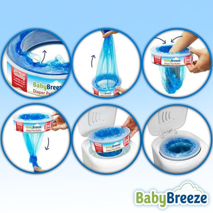 BabyBreeze Diaper Pail Refill Bags Compatible - Image 5