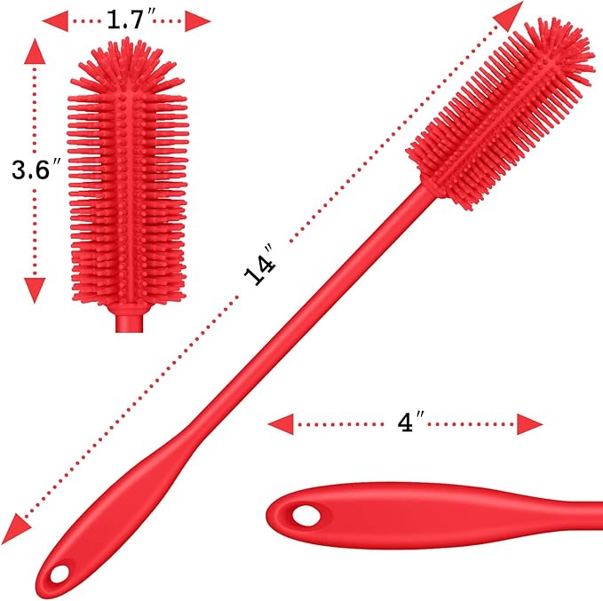 Silicone Bottle Brush, Water Bottle Cleaner Brush - Image 5
