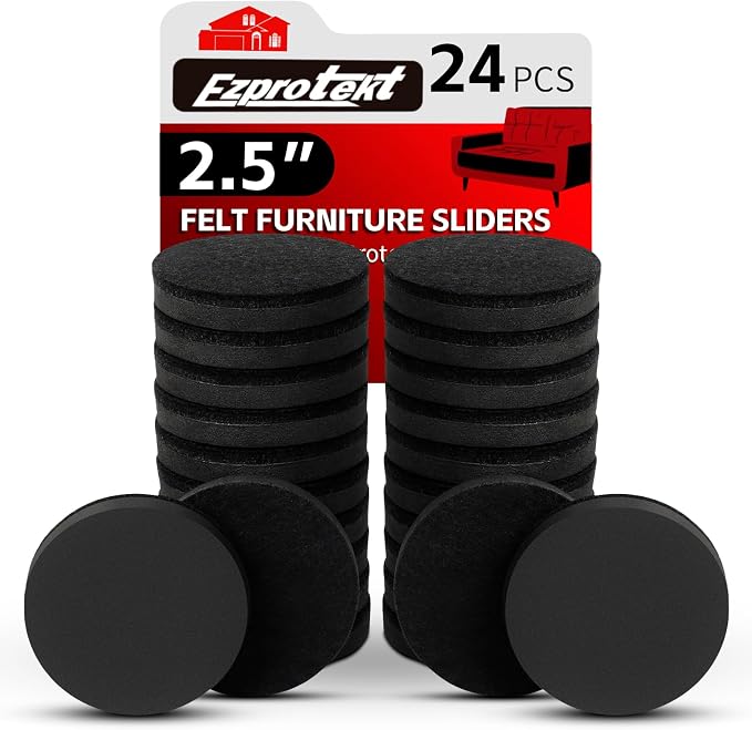 Ezprotekt 2.5" Felt Furniture Movers Sliders by VisittheEzprotekt