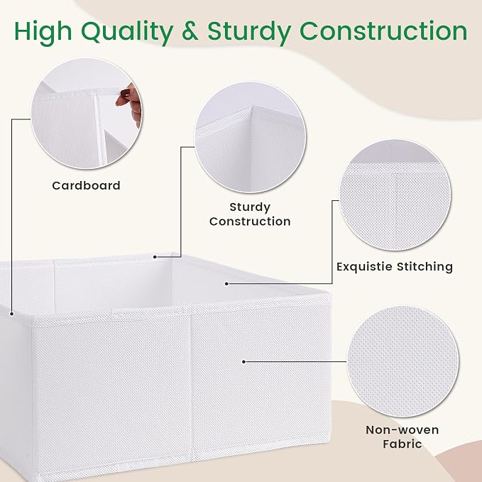 Criusia 16 Pack Underwear Drawer Organizer, Drawer Organizer Clothes, Foldable - Image 4