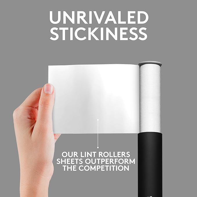 Flint Classic Black Retractable Mini Lint Roller - Image 3