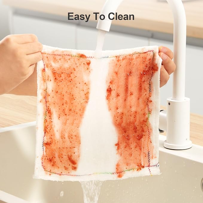 JOYMOOP Cleaning Cloths, Reusable Multi-Purpose Cleaning Rags, Highly Absorbent - Image 5