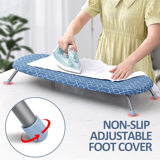 APEXCHASER Foldable Ironing Board, Tabletop Small Ironing Board - Image 4