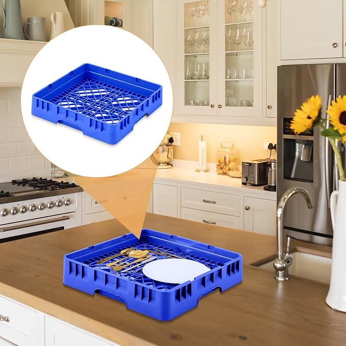 Commercial Dishwasher Tray Rack Polypropylene Full Size Flatware Rack - Image 6