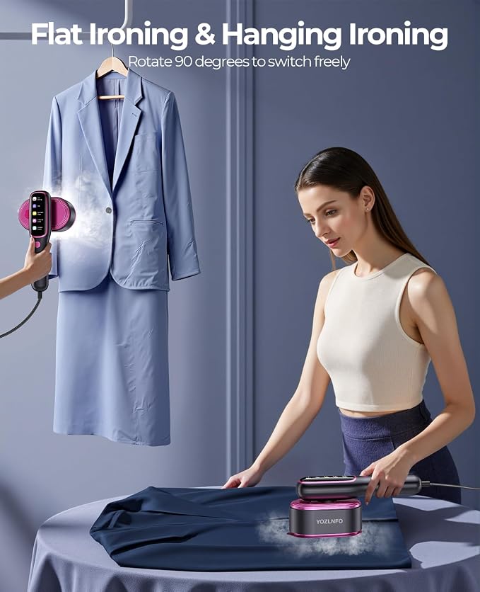 Travel Steamer for Clothes Portable: 2-in-1 Mini Handheld Garment Steamer Iron - Image 5