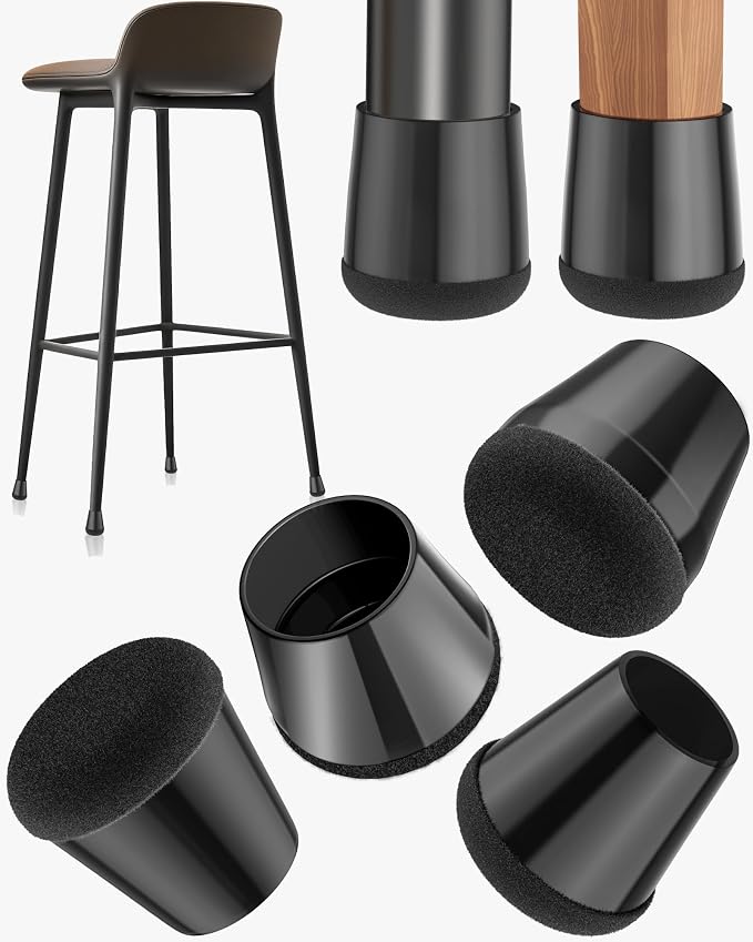 24-Pack Silicone Chair Leg Floor Protectors by Yomanta