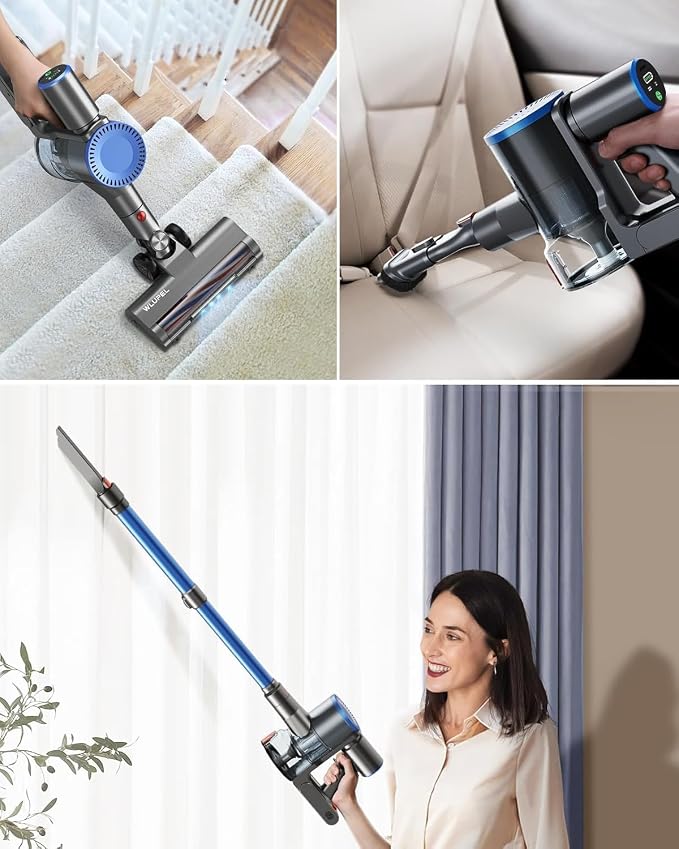 Cordless Vacuum Cleaner, 30Kpa/400W/45Mins Stick Cordless Vacuum Cleaner - Image 7