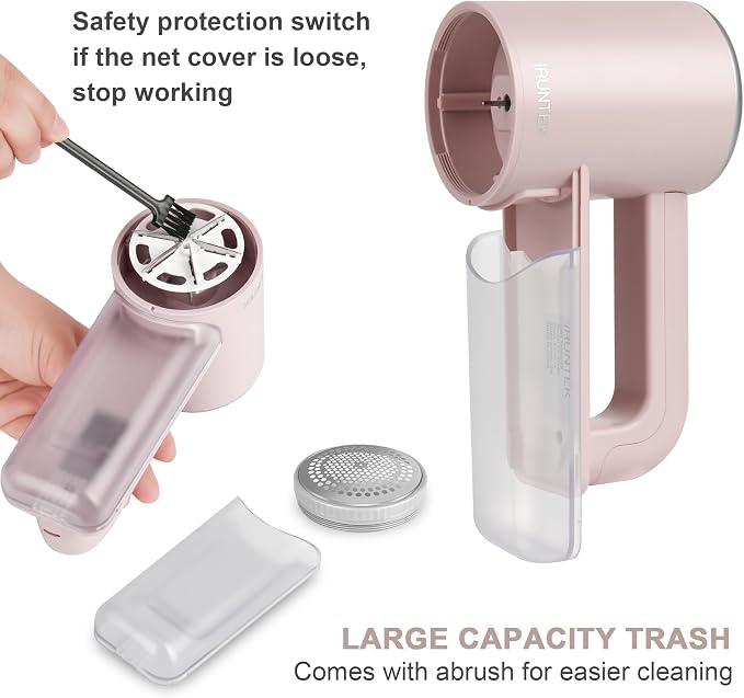 iRUNTEK Rechargeable Fabric Shaver｜3-Speed Lint Shaver - Image 4