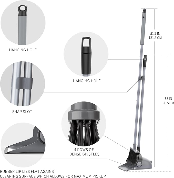 MR.SIGA Broom and Dustpan Set - Image 7