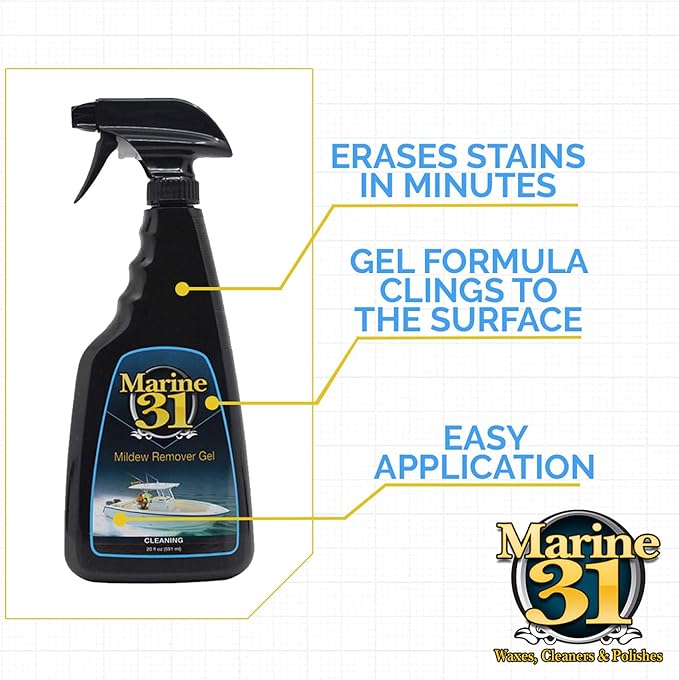 Marine 31 Mildew Stain Remover Gel | Thick Gel Formula - Image 2