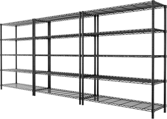 Storage Shelves, 5-Tier Adjustable Metal Industrial Utility Shelf Rack by Unknown