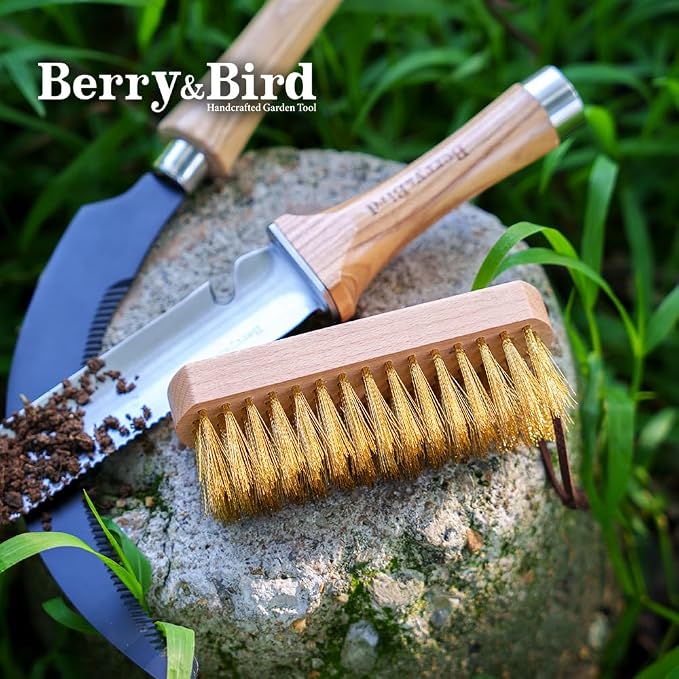 Berry&Bird Brass Brush, Ashwood Premium Brass Wire Brush - Image 8