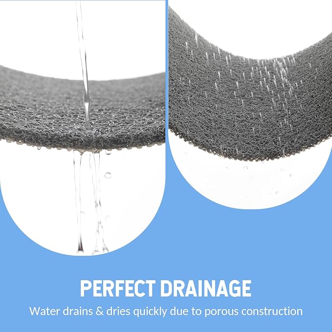 Non Slip Bathtub Mat, Anti Slip Shower Mat, Quick Drying Bath Tub Mats - Image 6