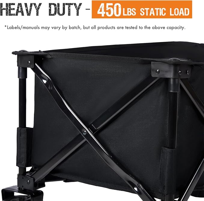 PORTAL Collapsible Folding Utility Beach Wagon Carts Heavy Duty - Image 5