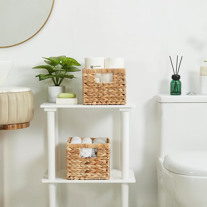 Water Hyacinth Wicker Basket, Decorative Woven Baskets - Image 7