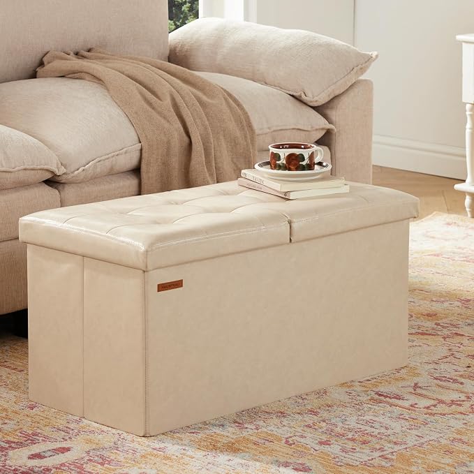 HAUSFRAU - 30 Inches Storage Ottoman Bench - Image 5